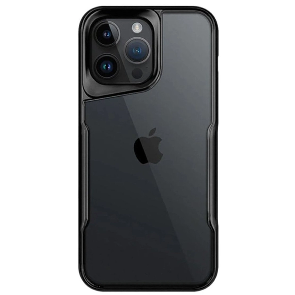 NEWFACE iPhone 14 Pro Max Uyumlu Boyi Silikon Telefon Kılıfı Siyah