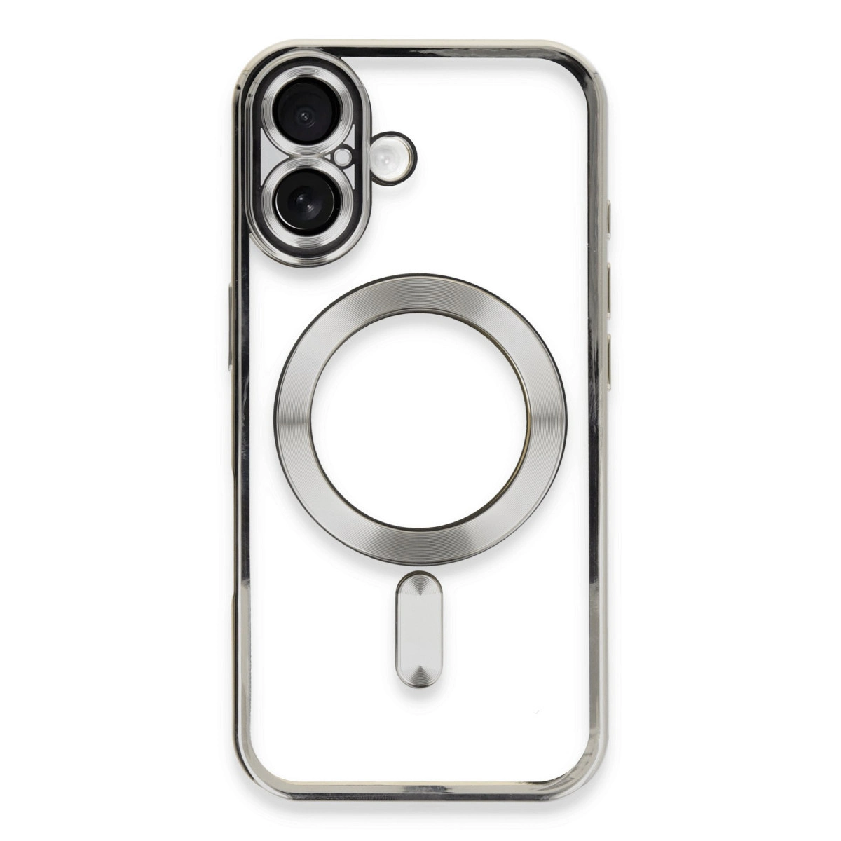 NEWFACE iPhone 16 Uyumlu Kross Magneticsafe Telefon Kılıfı Gümüş