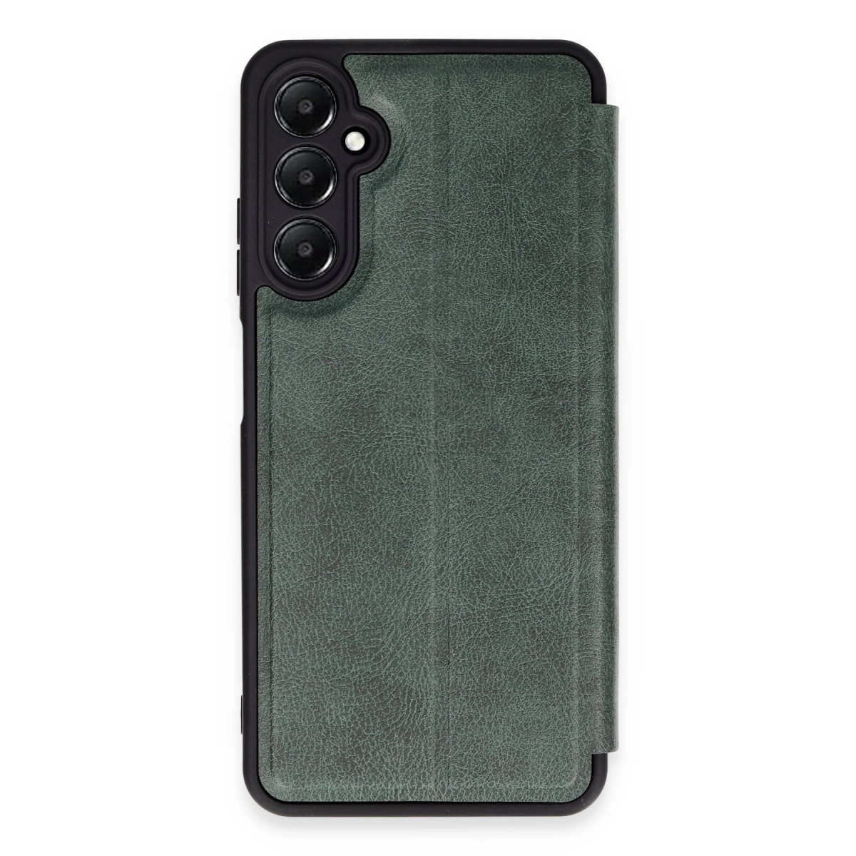 NEWFACE Samsung Galaxy A05s Uyumlu Flip Cover Telefon Kılıfı Koyu Yeşil