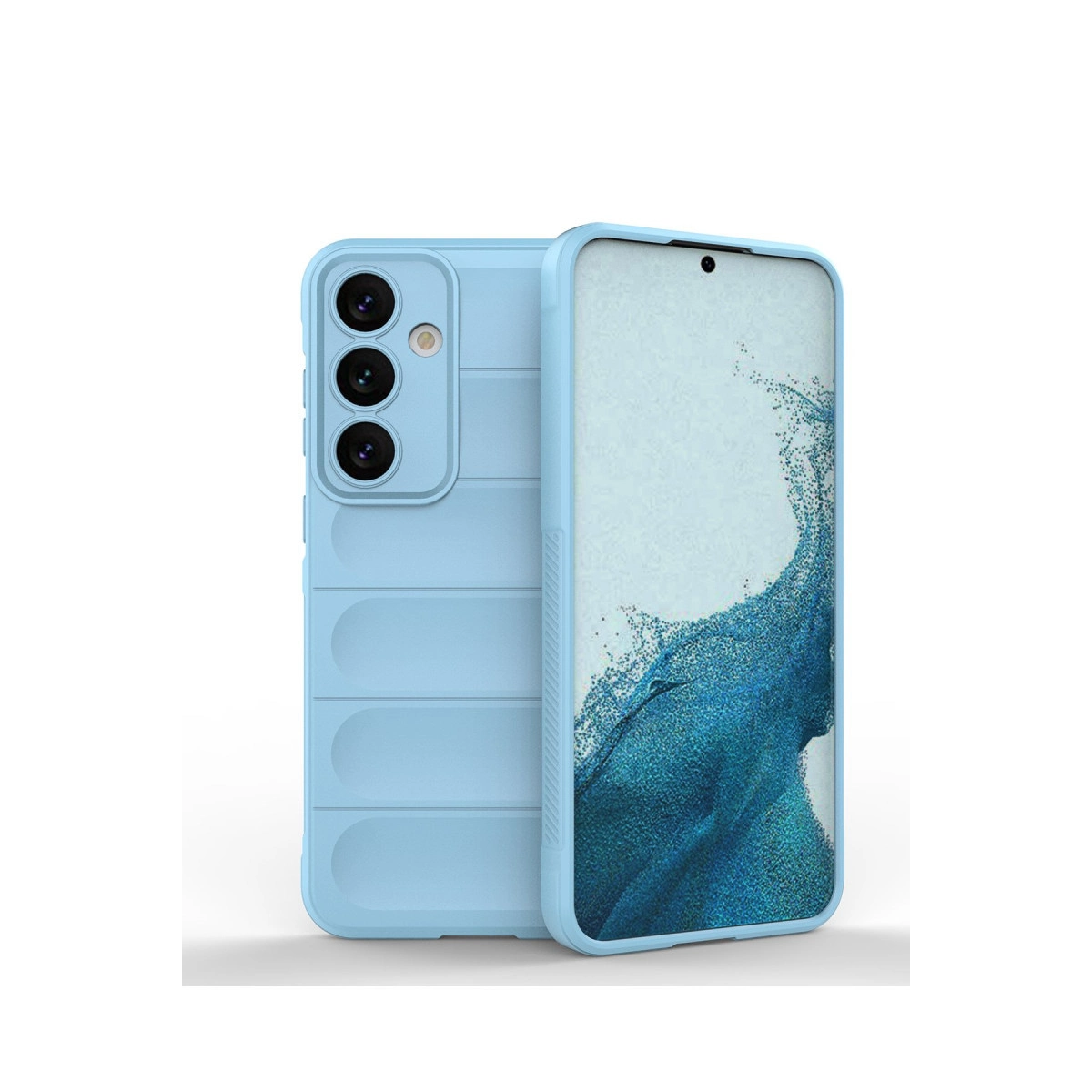 NEWFACE Samsung Galaxy S24 Uyumlu Optimum Silikon Telefon Kılıfı Gökyüzü Mavisi