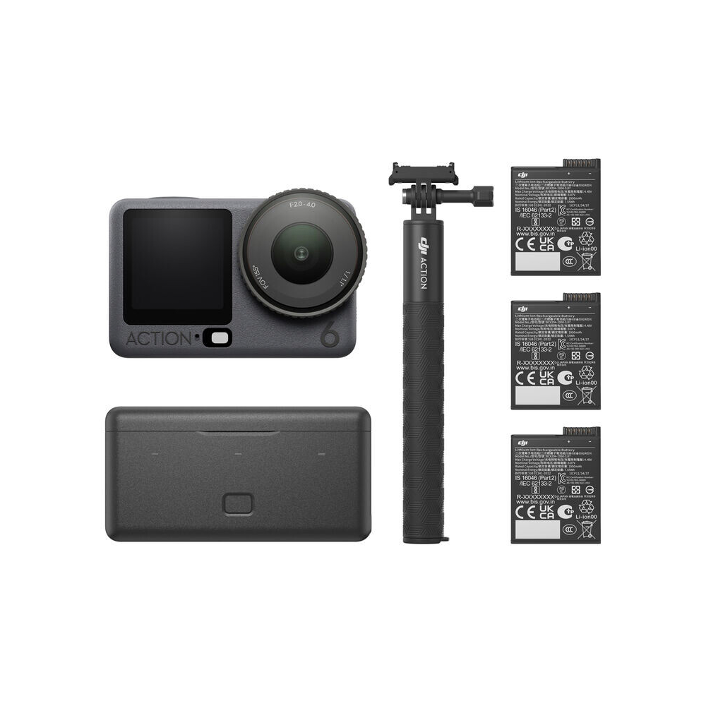 DJI Osmo Action 6 Adventure Combo Aksiyon Kamerası Siyah Fiyat