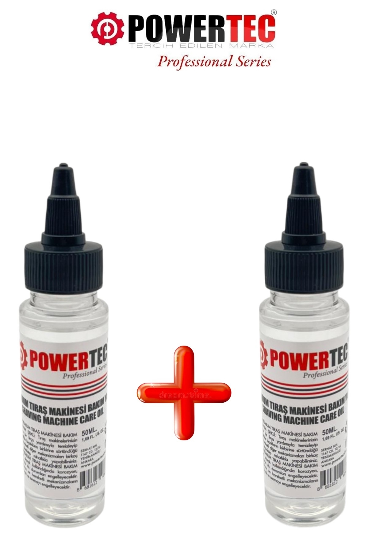 POWERTEC TR-Y01 Premium (50Ml. 2'li Set ) Tıraş Makinesi Bakım Yağı
