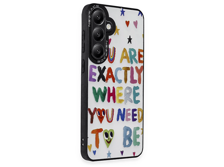 NEWFACE Samsung Galaxy S24 Plus Uyumlu Mirror Desenli Telefon Kılıfı Çok Renkli