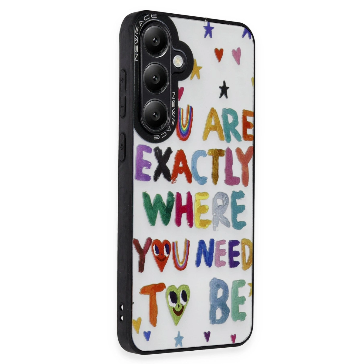 NEWFACE Samsung Galaxy S24 Plus Uyumlu Mirror Desenli Telefon Kılıfı Çok Renkli