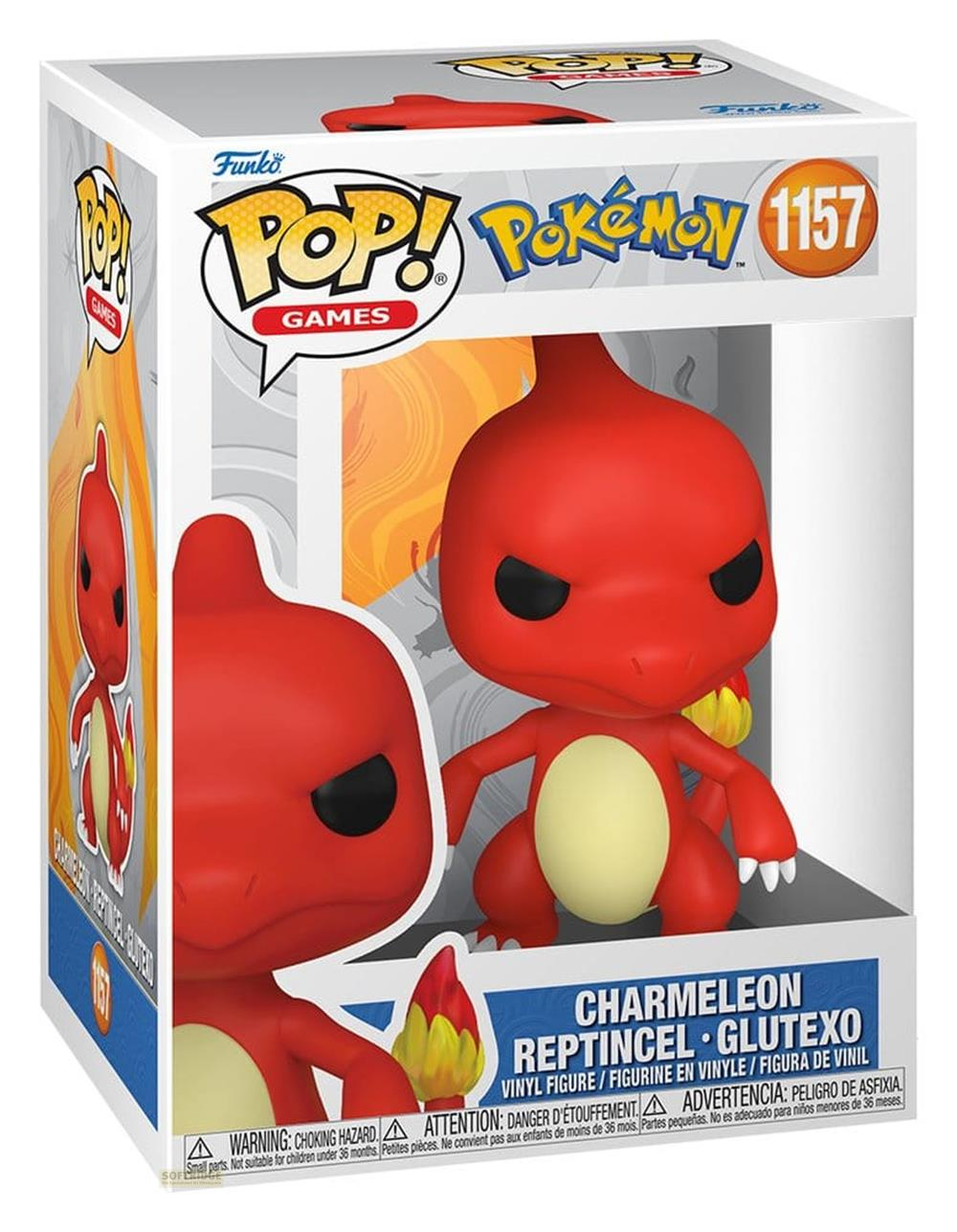 Figura de vinilo Funko Pop! Charmander en caja de Pokémon.