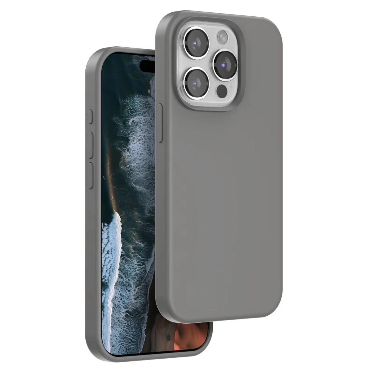 NEWFACE iPhone 14 Pro Max Uyumlu Home Magsafe Telefon Kılıfı Gri