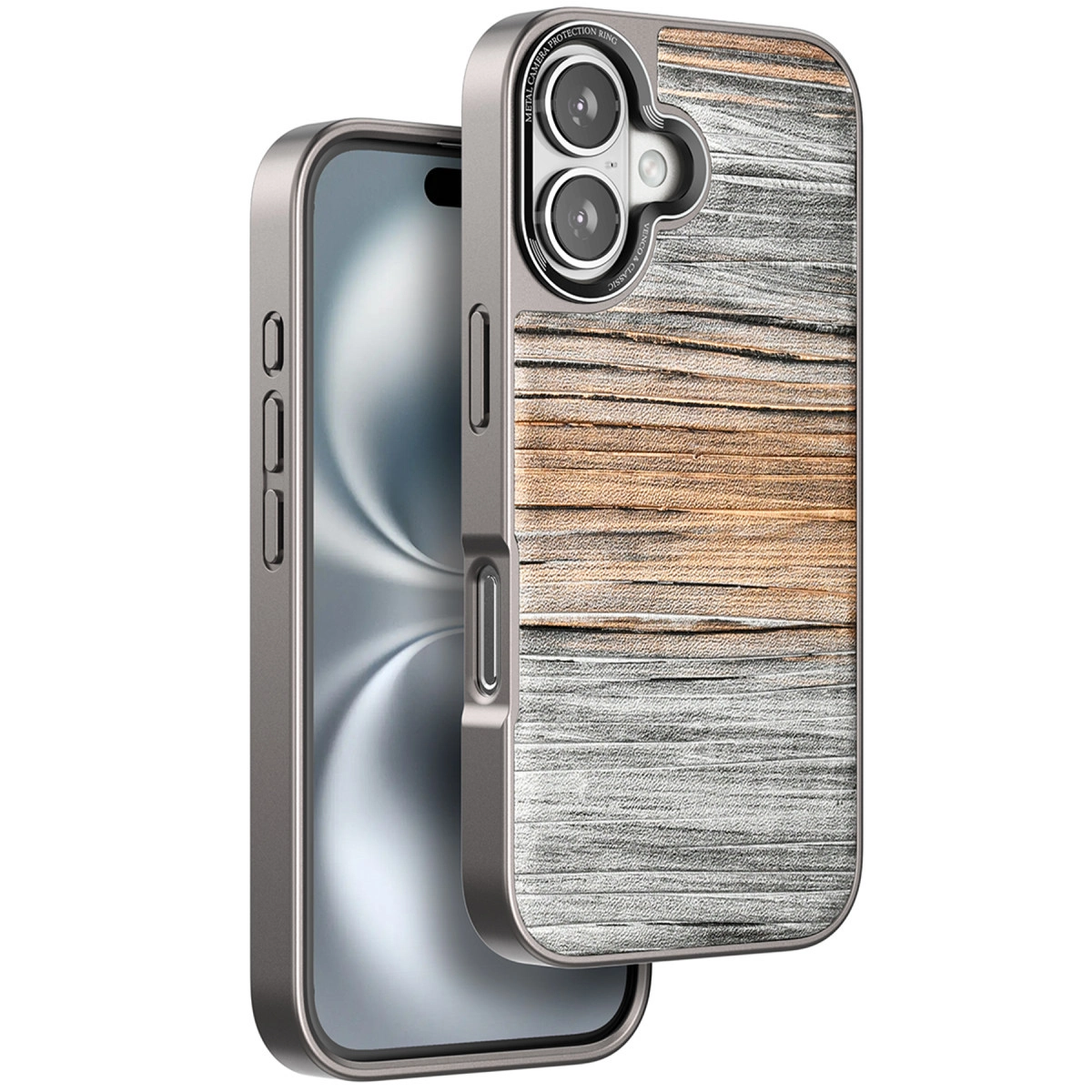 NEWFACE iPhone 16 Uyumlu Wave Telefon Kılıfı Sarı