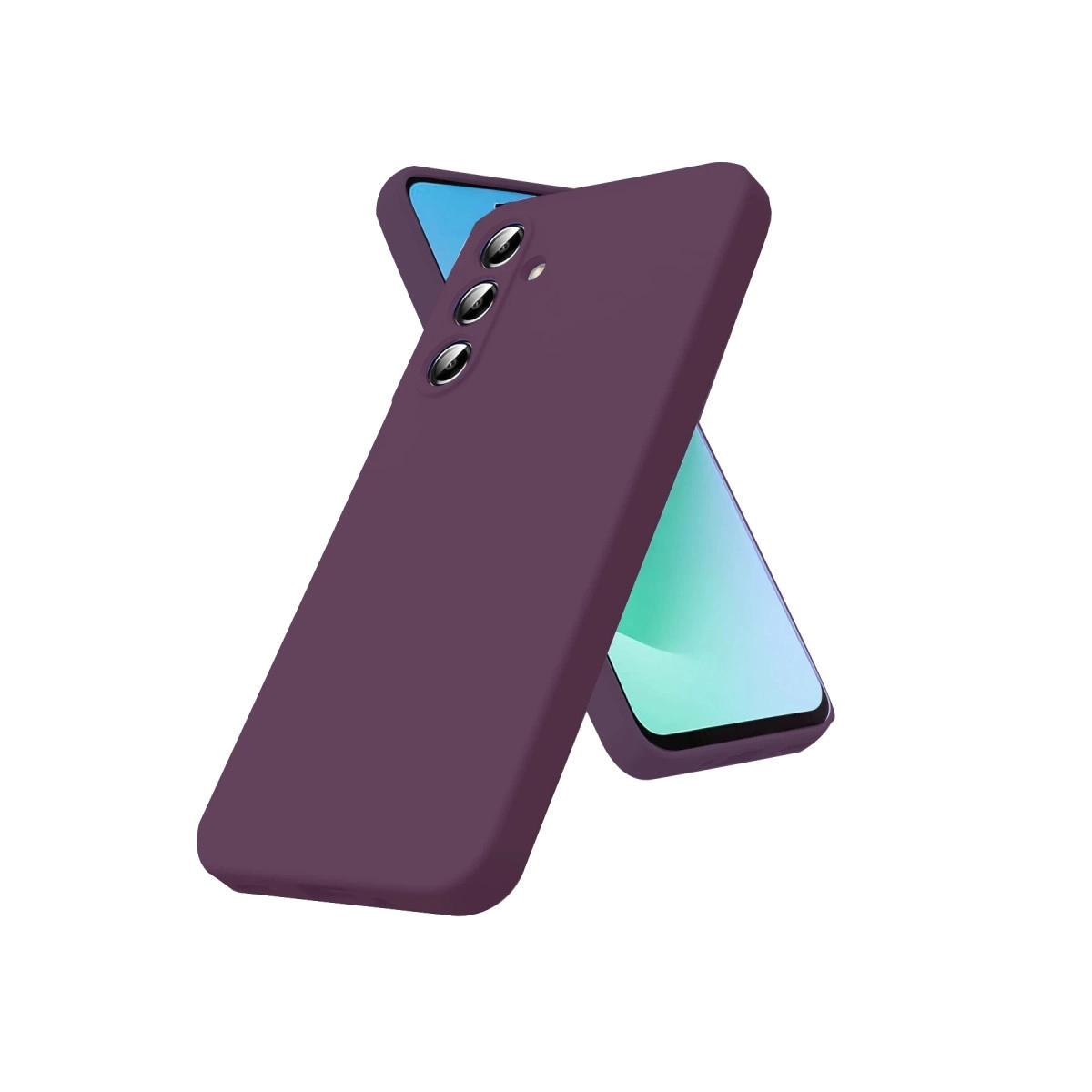 NEWFACE Samsung Galaxy A37 5G Uyumlu First Silikon Telefon Kılıfı Mor