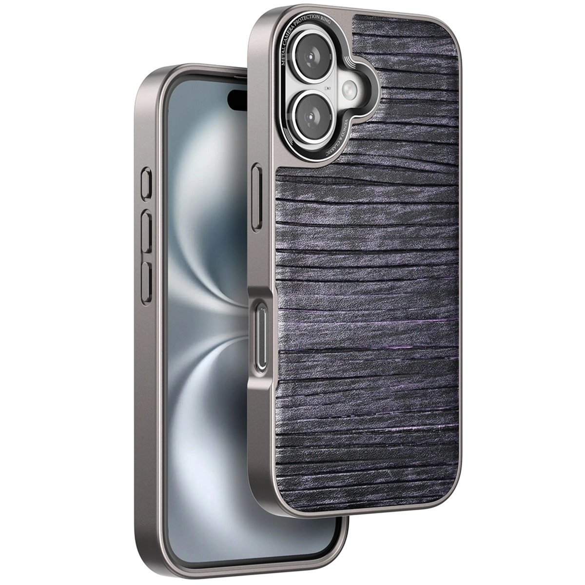 NEWFACE iPhone 16 Uyumlu Wave Telefon Kılıfı Mor