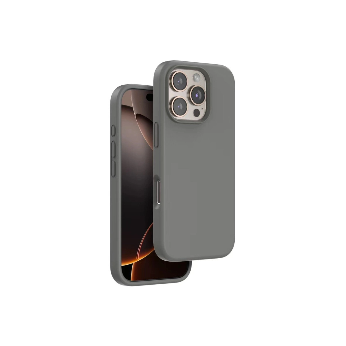 NEWFACE iPhone 16 Pro Uyumlu Home Magsafe Telefon Kılıfı Gri