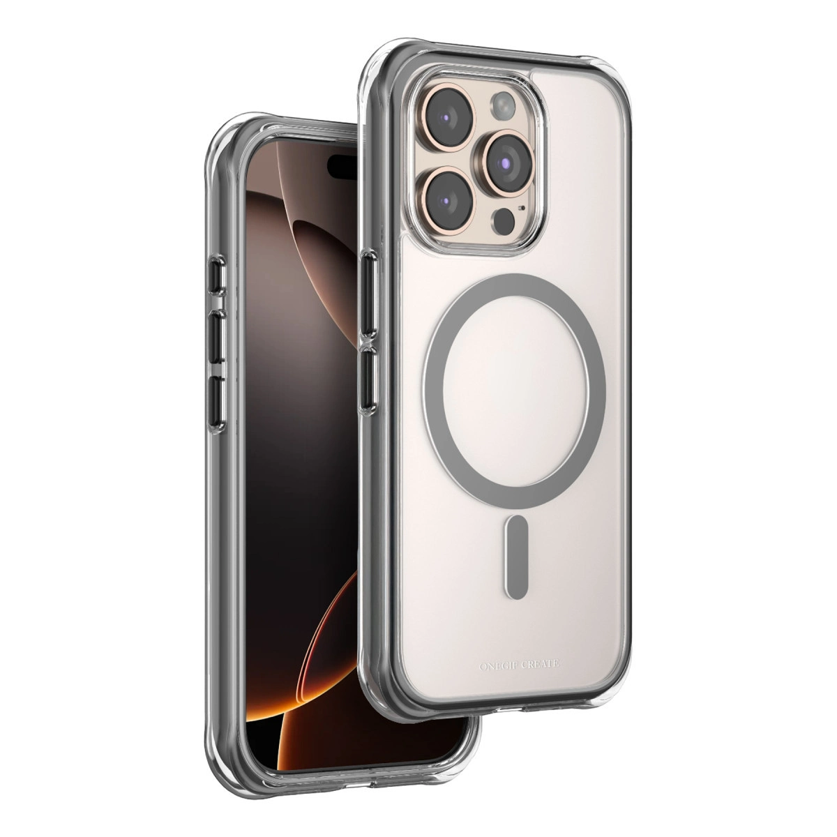 NEWFACE iPhone 15 Pro Max Uyumlu Hulk Magsafe Telefon Kılıfı Siyah