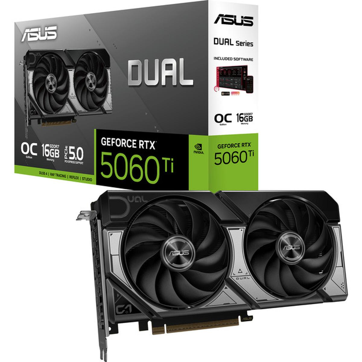 ASUS Dual OC Edition O16G 128 Bit GDDR7 GeForce RTX™ 5060 Ti 16 GB Ekran Kartı