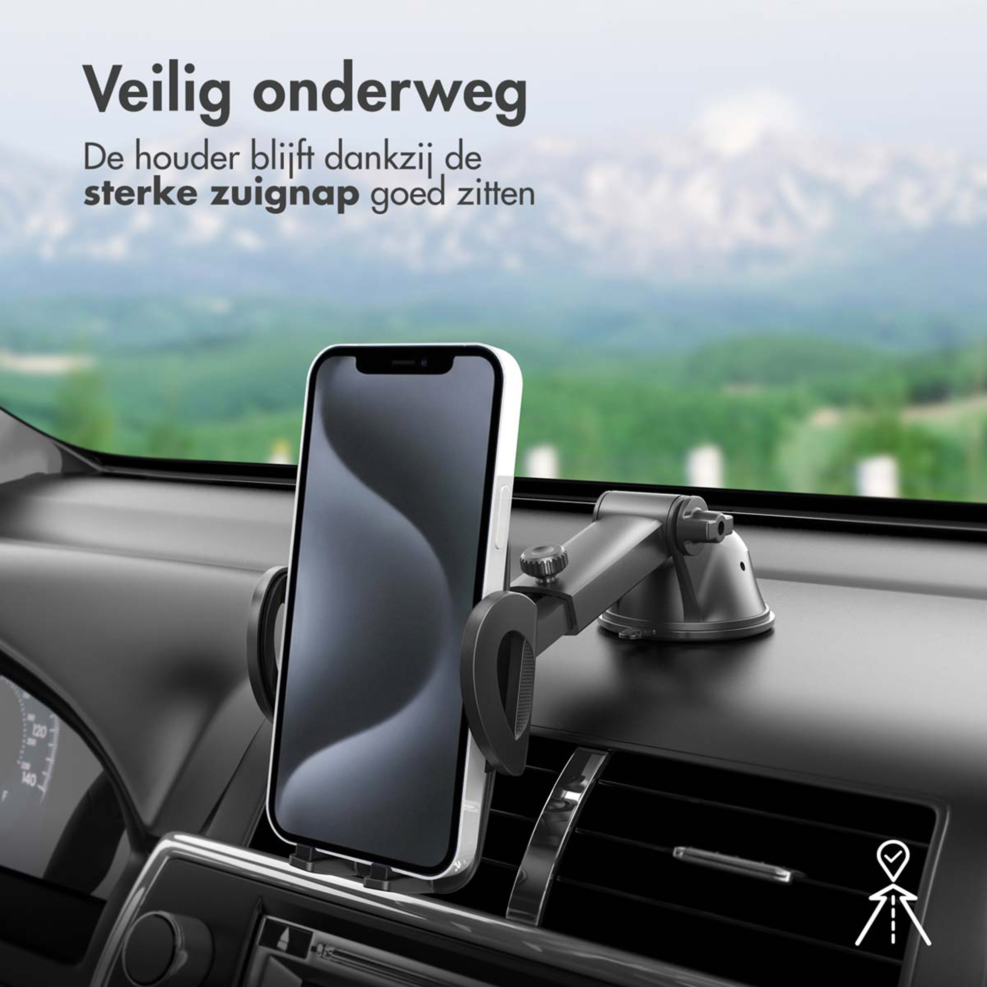 Mobiele telefoonhouder voor vrachtwagen, man, mobiele