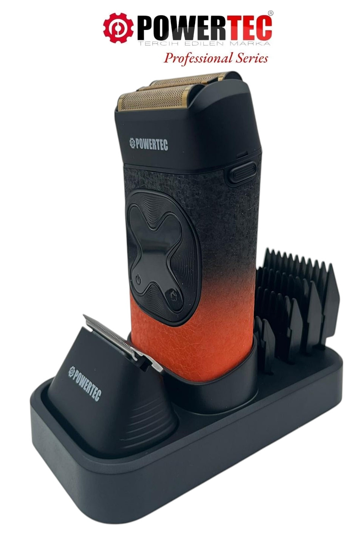 POWERTEC TR-700 2'si 1 Arada Günlük Sakal Tıraş Makinesi Siyah