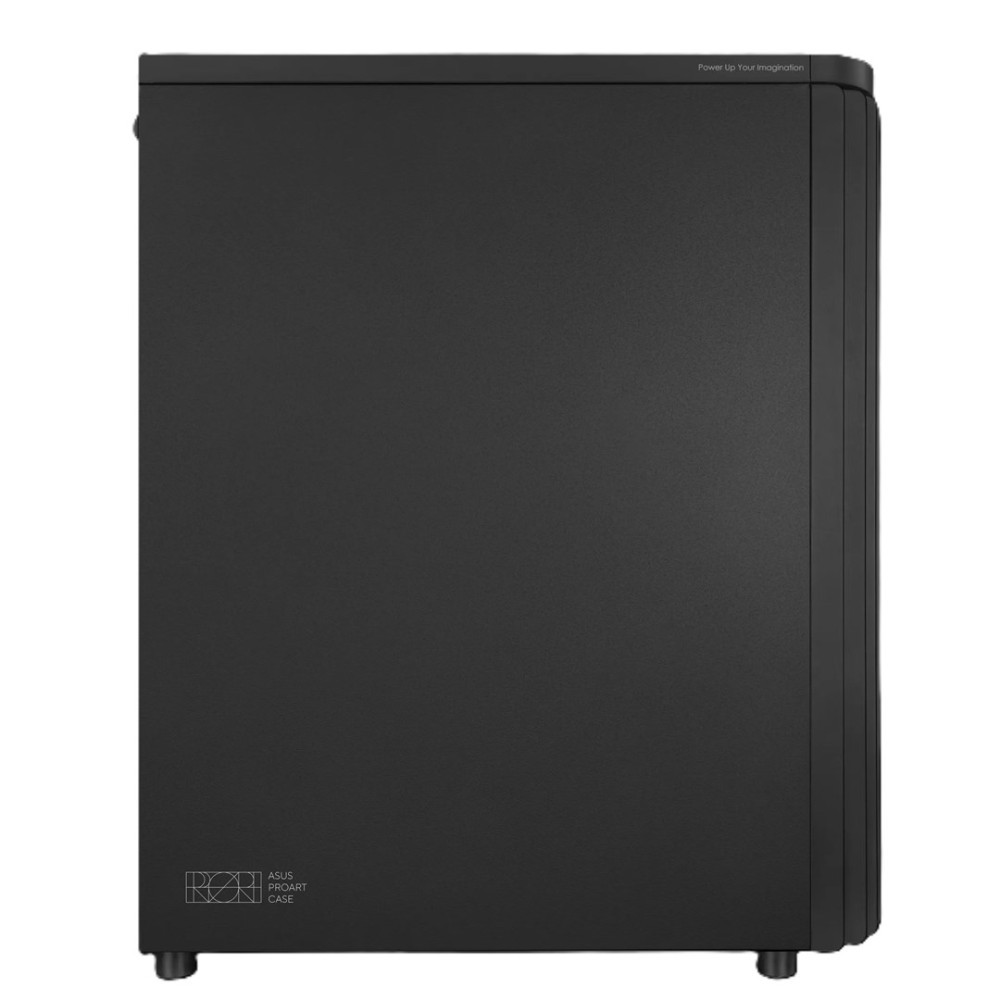 Czarna obudowa komputera z logo i napisem ASUS PROART CASE.