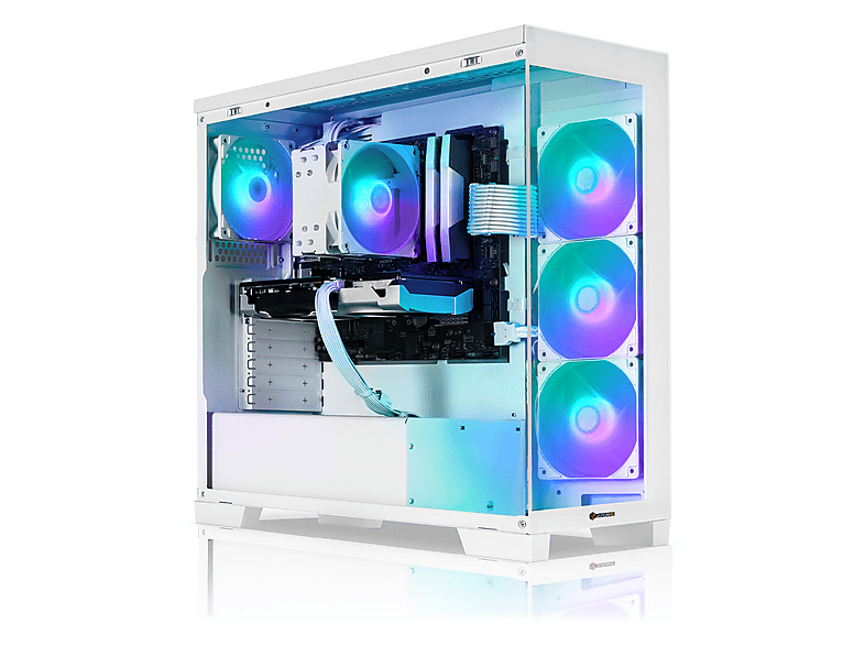 AURUMPC White AMD R5 + RTX5060, Gaming PC Ryzen™ 5 5600 Prozessor