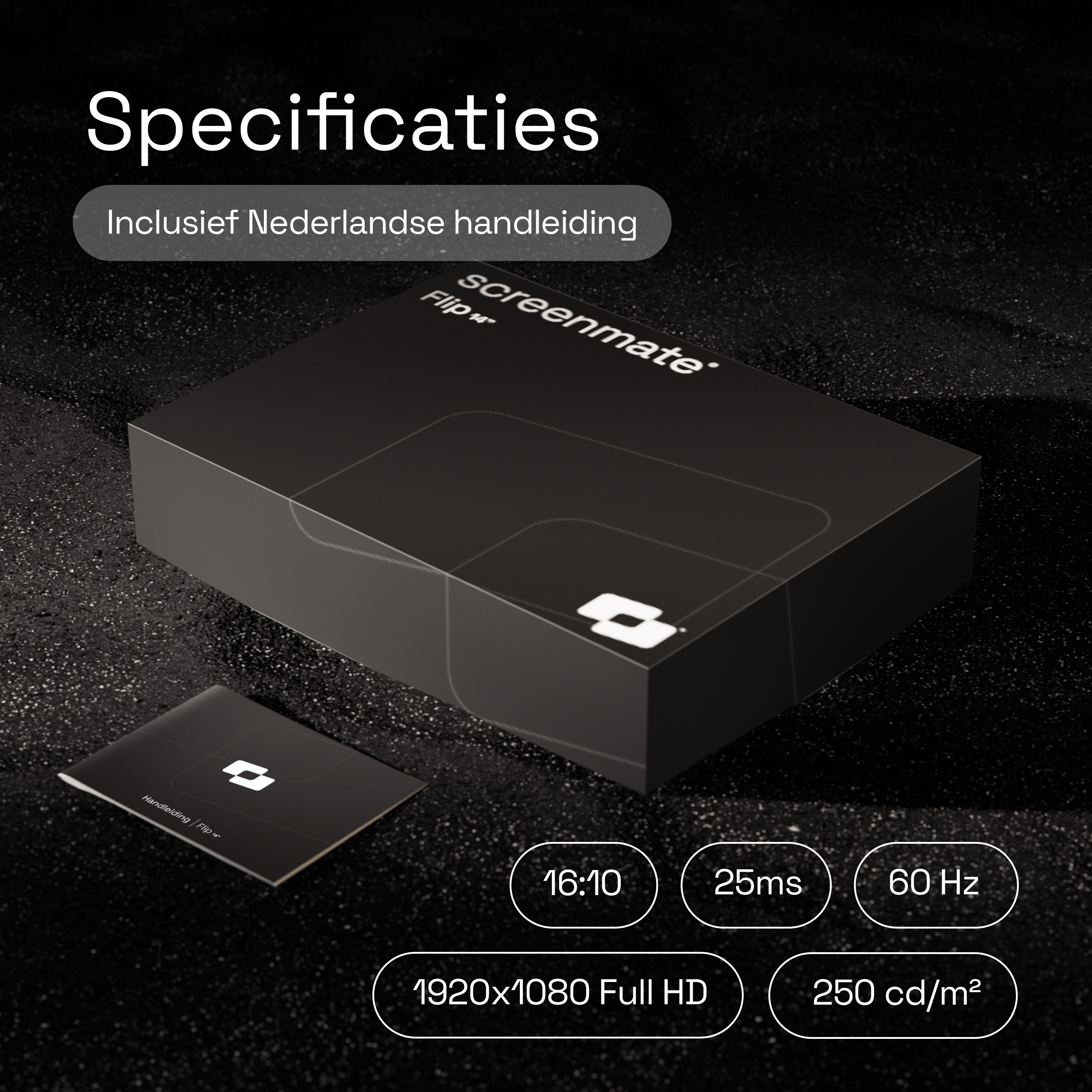 Specifications: 16:10, 25ms, 60Hz, 1920x1080, 250 cd/m².