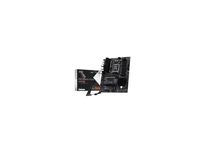 MSI PRO B840-S EVO WIFI6E 8000MHz(OC) DDR5 Soket AM5 M.2 HDMI Gaming AMD B840 DDR5 ATX Anakart