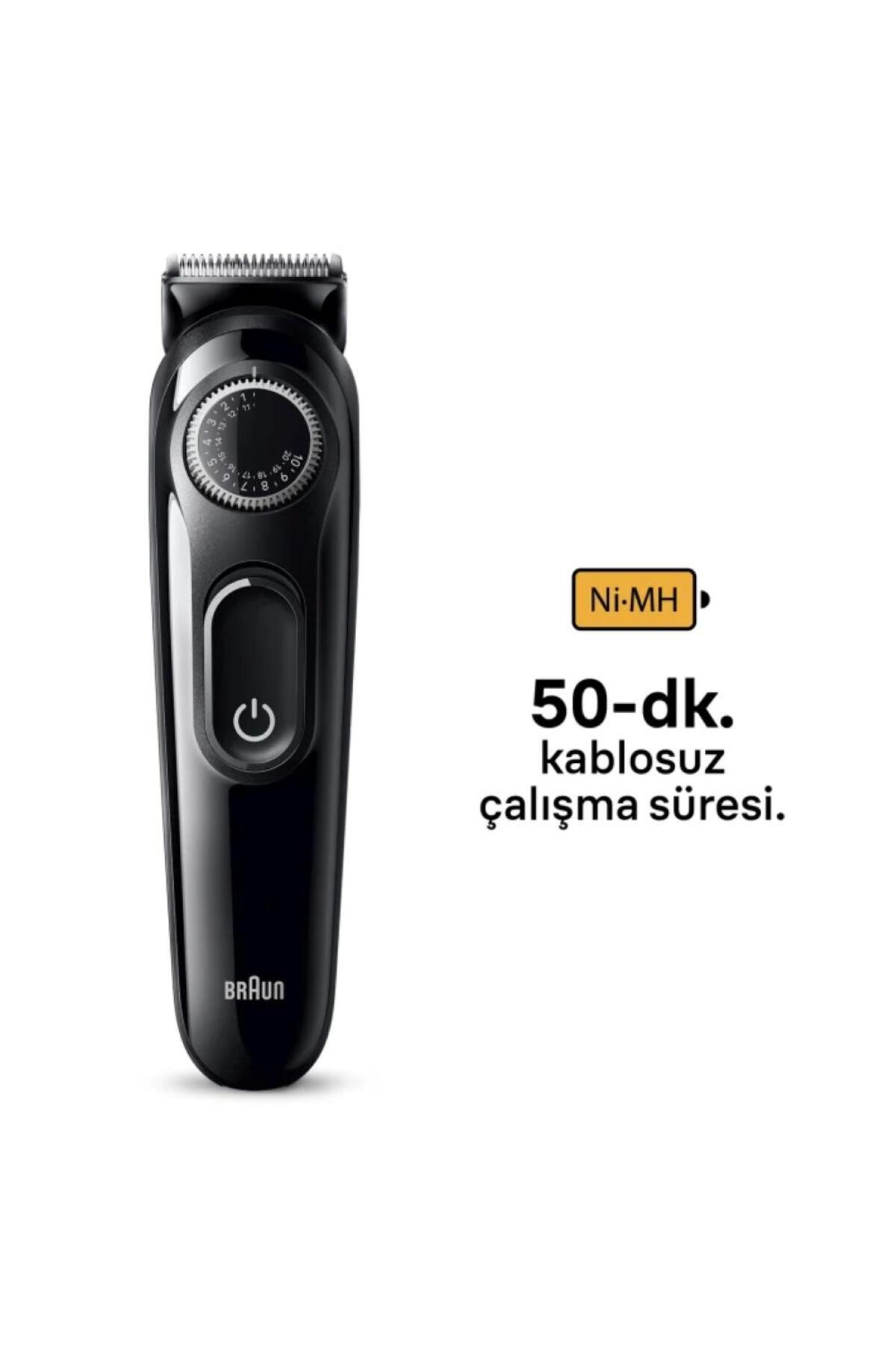 Şarj göstergeli siyah düzeltici, 50 dk. kablosuz çalışma süresi.