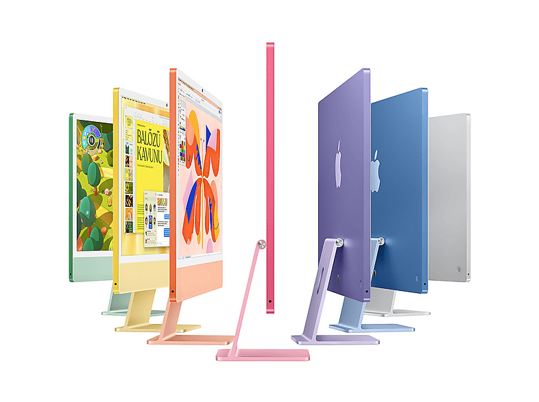 【美品】iMacM1Apple8G512GBデスクトップPCRetina4.5K APPLE iMac Retina 4.5K Chip 8 Core CPU ve 8 Core GPU M4 Çip 16 GB
