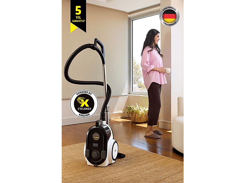 くま　カートリッジC1C2 KARCHER VCC 4 CycloneX Turbo ve LED Başlıklı Toz Torbasız
