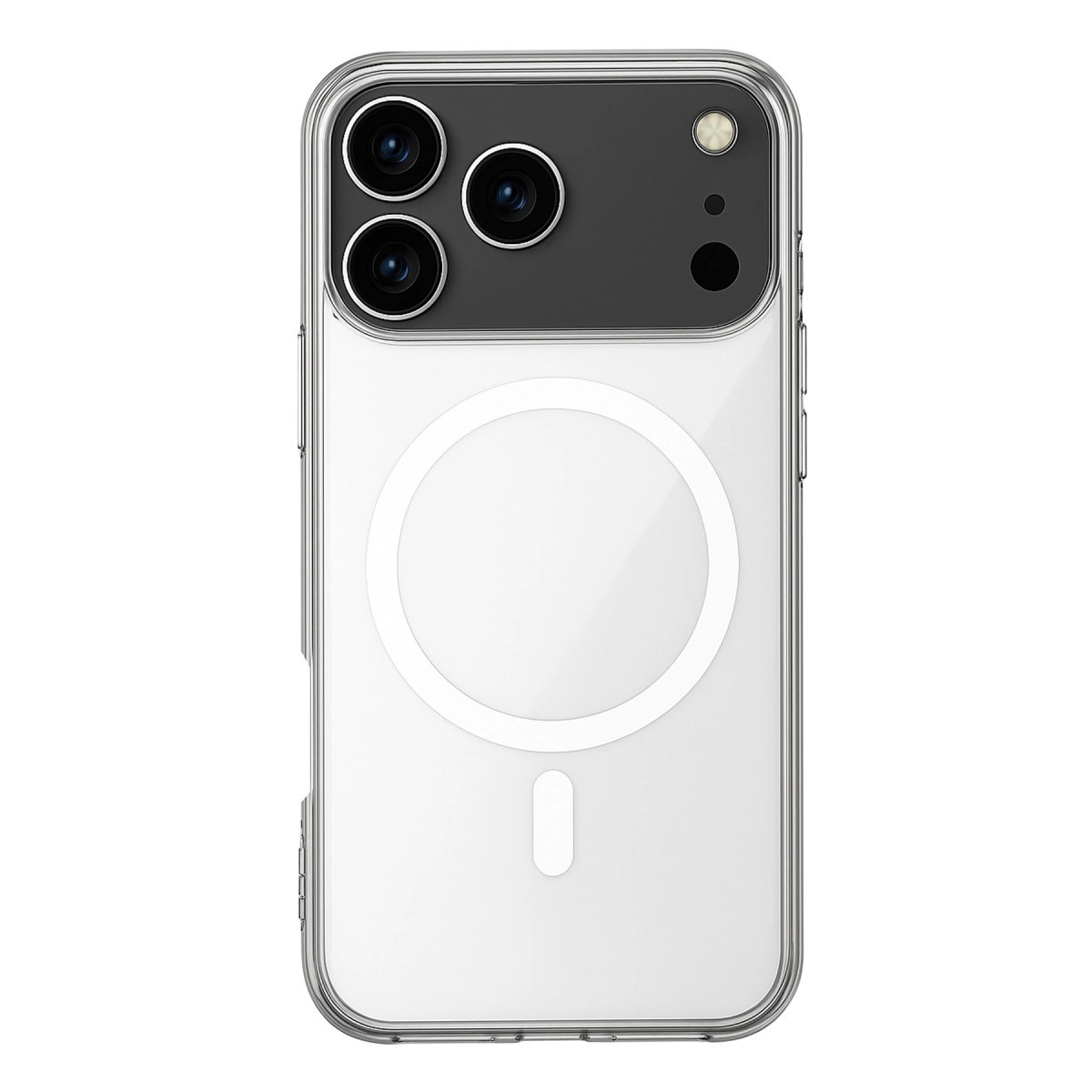 NEWFACE iPhone 17 Pro Uyumlu Magneticsafe Şeffaf Silikon Telefon Kılıfı Şeffaf
