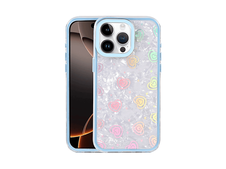 NEWFACE iPhone 16 Pro Uyumlu Lumi Desenli Kapak Telefon Kılıfı Mavi