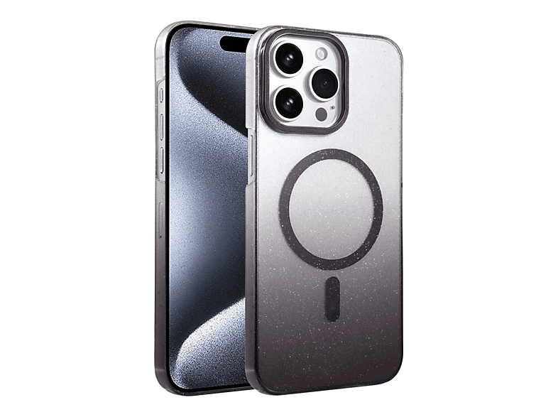 NEWFACE iPhone 14 Pro Max Uyumlu Glossy Magsafe Kapak Telefon Kılıfı Siyah