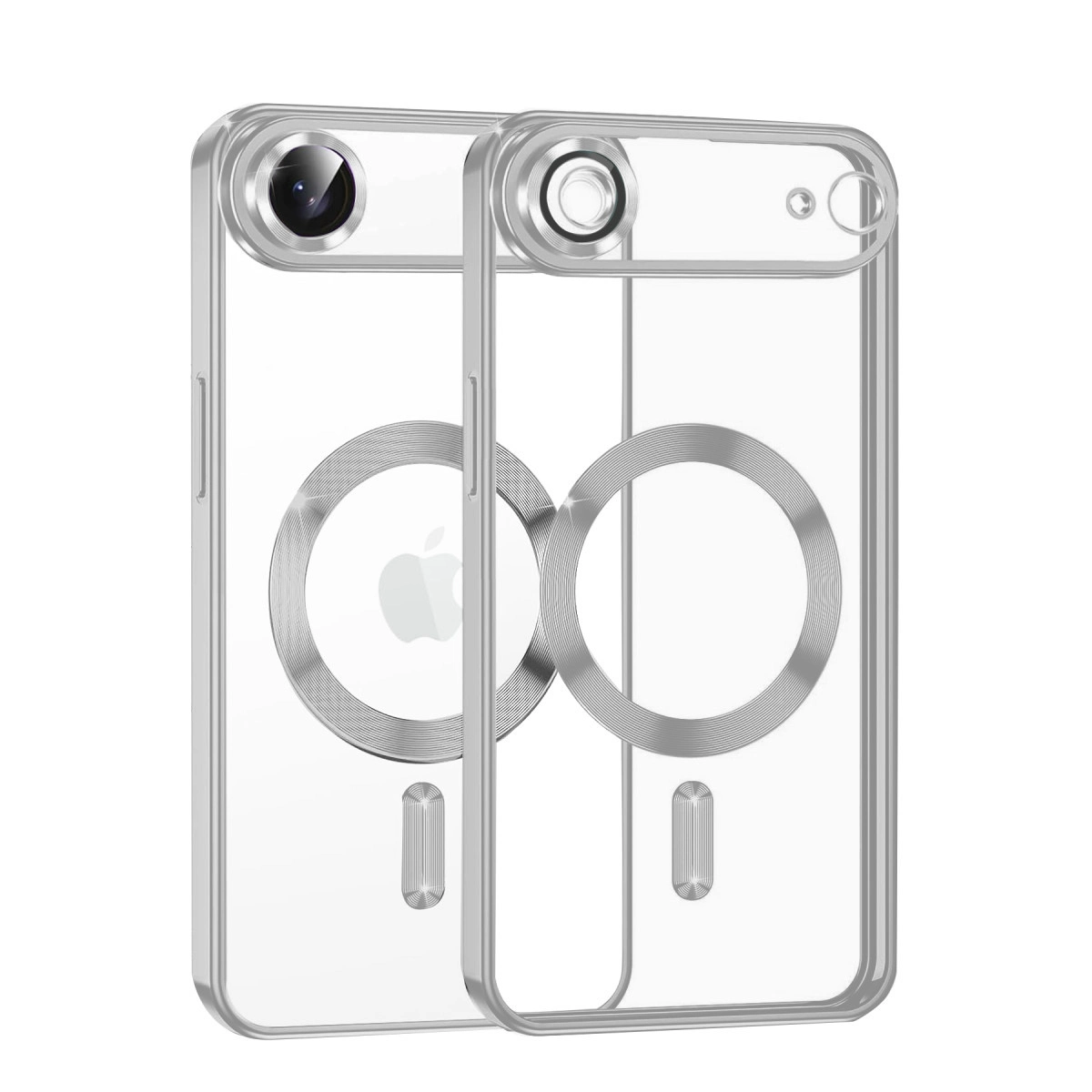 NEWFACE iPhone 17 Air Uyumlu Kross Magneticsafe Kapak Telefon Kılıfı Gümüş