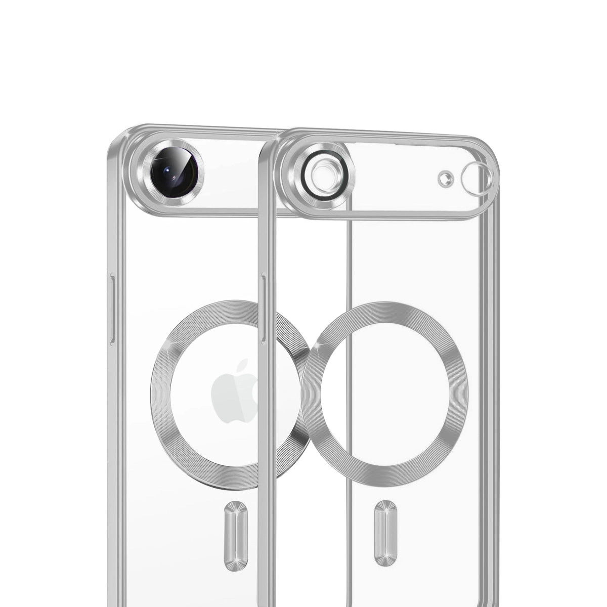 NEWFACE iPhone 17 Air Uyumlu Kross Magneticsafe Kapak Telefon Kılıfı Gümüş