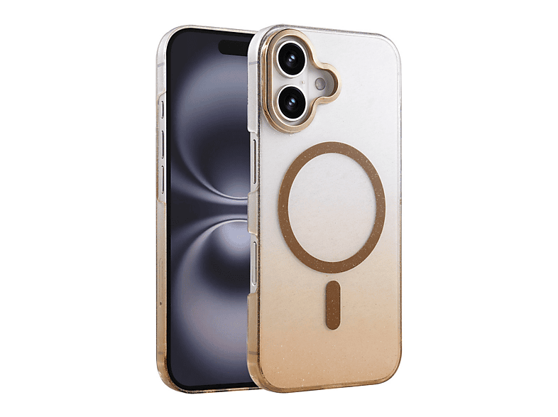 NEWFACE iPhone 16 Plus Uyumlu Glossy Magsafe Kapak Telefon Kılıfı Çöl Titanyum