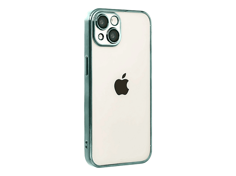 NEWFACE iPhone 15 Uyumlu Kamera Korumalı Lensli Silikon Telefon Kılıfı Yeşil