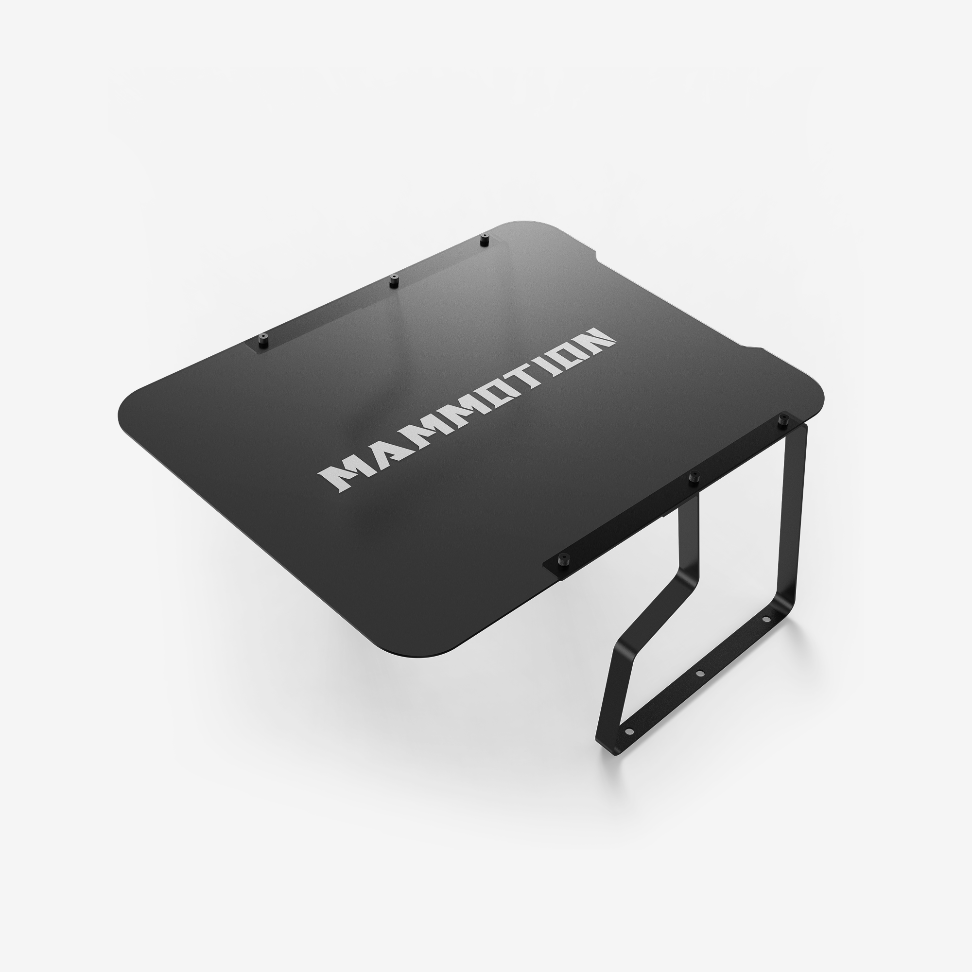 Schwarzes Metallteil mit 