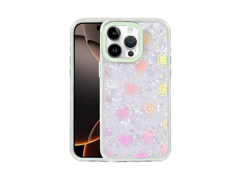 NEWFACE iPhone 15 Pro Uyumlu Lumi Desenli Kapak Telefon Kılıfı Yeşil