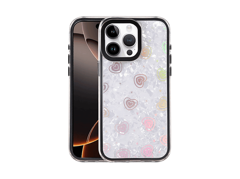 NEWFACE iPhone 16 Pro Uyumlu Lumi Desenli Kapak Telefon Kılıfı Siyah