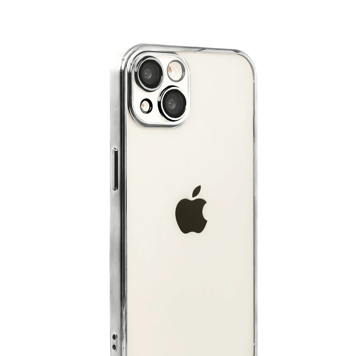 NEWFACE iPhone 15 Uyumlu Kamera Korumalı Lensli Silikon Telefon Kılıfı Titan Gri
