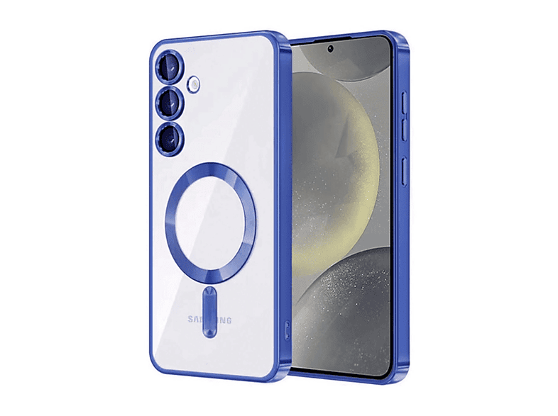 NEWFACE Samsung Galaxy A15 4G Uyumlu Kross Magneticsafe Kapak Telefon Kılıfı Lacivert