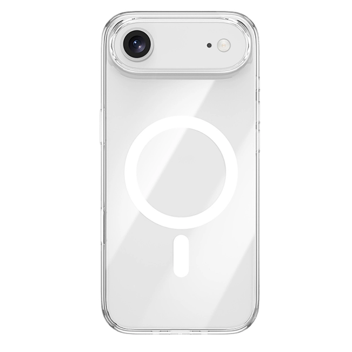 NEWFACE iPhone 17 Air Uyumlu Pc Real Magsafe Kapak Telefon Kılıfı Şeffaf