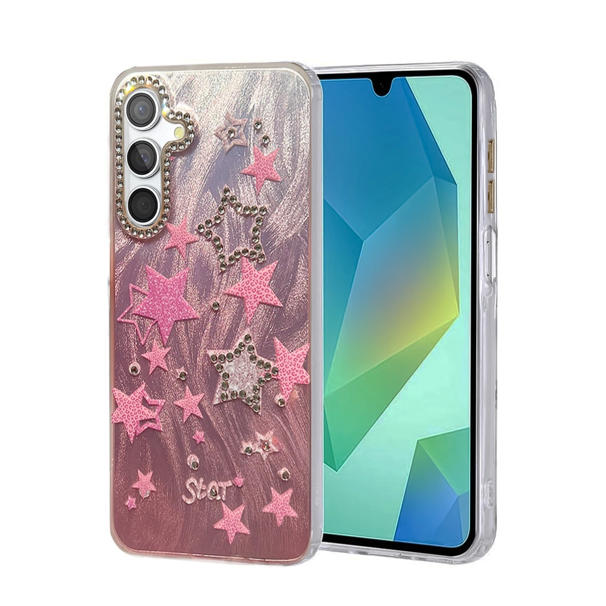 NEWFACE Samsung Galaxy A55 5G Uyumlu Blade Aynalı Desenli Kapak Telefon Kılıfı Çok renkli