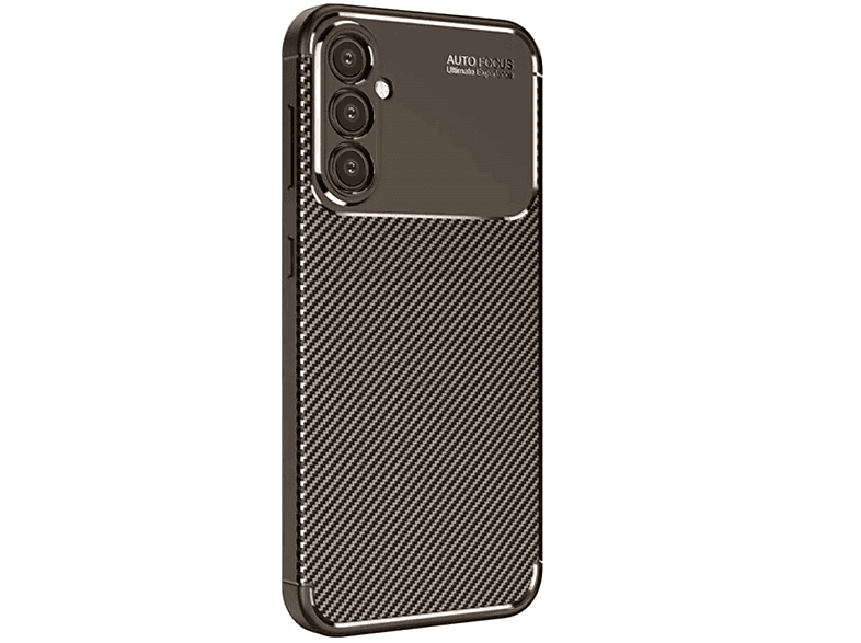 NEWFACE Samsung Galaxy A26 Uyumlu Auto Focus Karbon Kapak Telefon Kılıfı Kahverengi