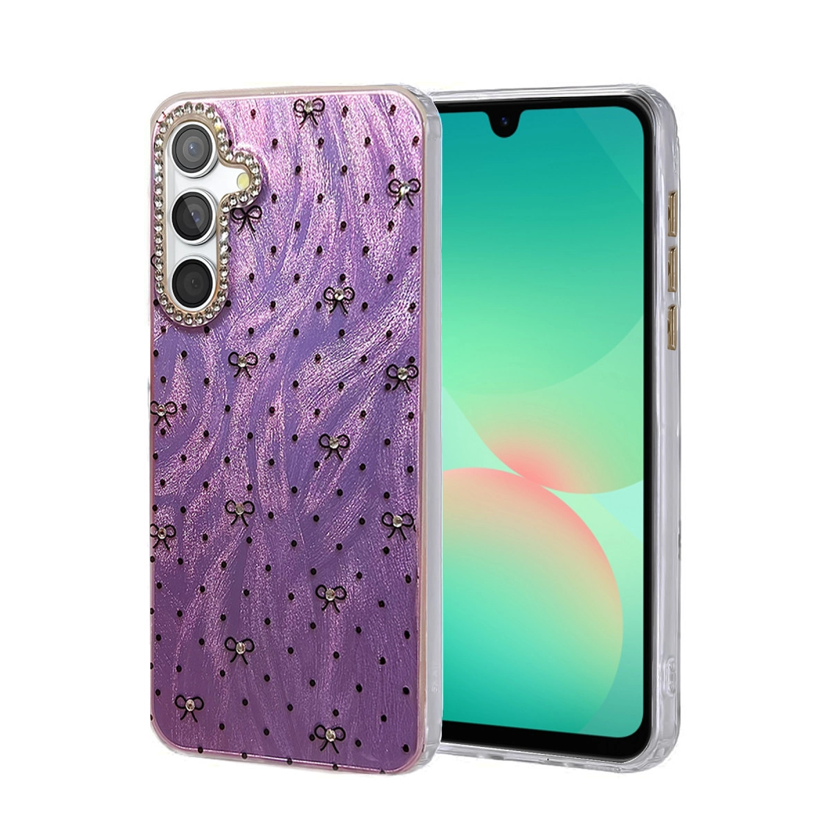 NEWFACE Samsung Galaxy A26 Uyumlu Blade Aynalı Desenli Kapak Telefon Kılıfı Çok renkli