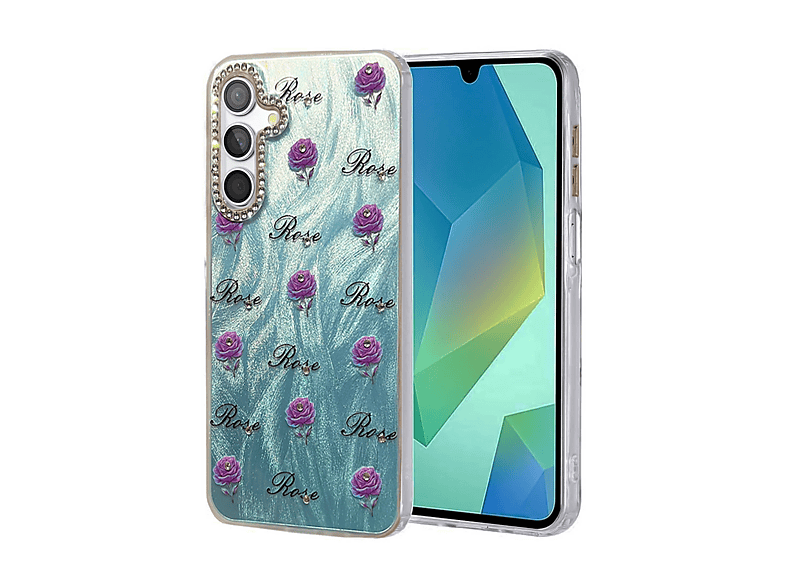 NEWFACE Samsung Galaxy A15 4G Uyumlu Blade Aynalı Desenli Kapak Telefon Kılıfı Çok Renkli