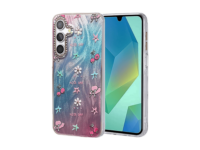 NEWFACE Samsung Galaxy S25 Uyumlu Blade Aynalı Desenli Kapak Telefon Kılıfı Çok Renkli