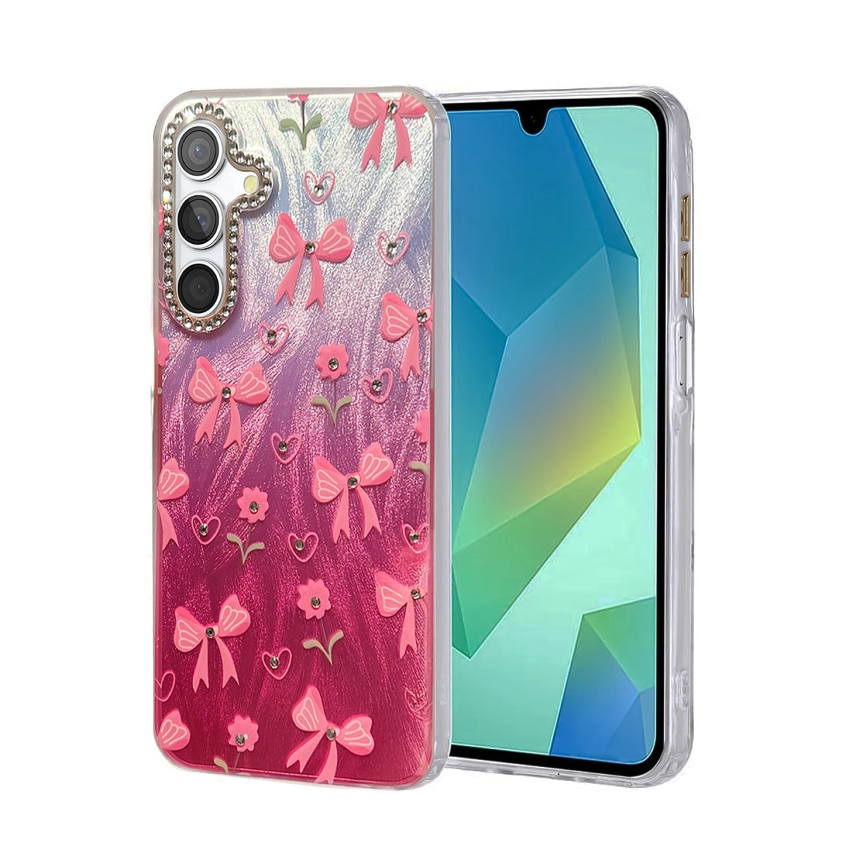 NEWFACE Samsung Galaxy S25 Uyumlu Blade Aynalı Desenli Kapak Telefon Kılıfı Çok Renkli