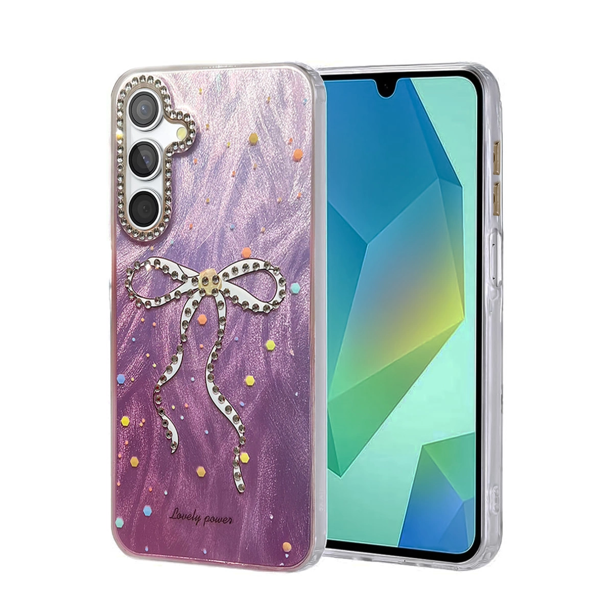 NEWFACE Samsung Galaxy S25 Uyumlu Blade Aynalı Desenli Kapak Telefon Kılıfı Çok Renkli