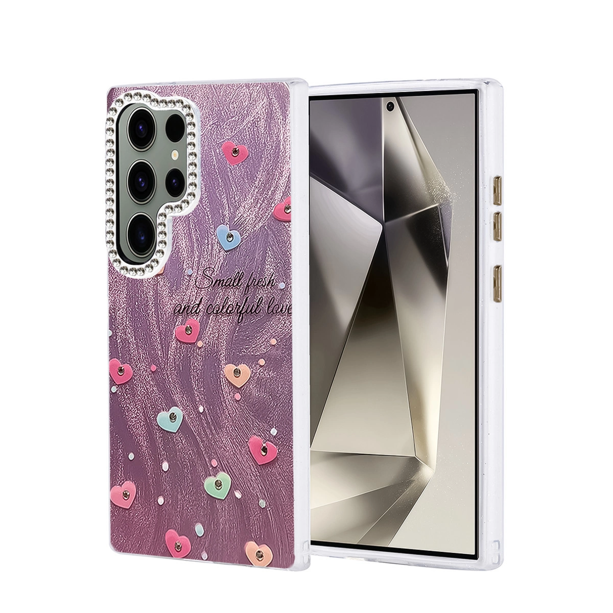 NEWFACE Samsung Galaxy S24 Ultra Uyumlu Blade Aynalı Desenli Kapak Telefon Kılıfı Çok renkli