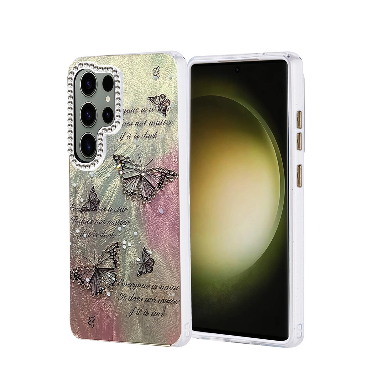 NEWFACE Samsung Galaxy S25 Ultra Uyumlu Blade Aynalı Desenli Kapak Telefon Kılıfı Çok renkli