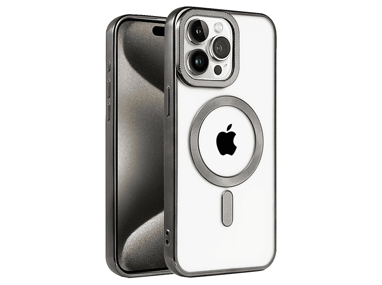 NEWFACE iPhone 14 Pro Uyumlu Kronos Magsafe Kapak Telefon Kılıfı Siyah