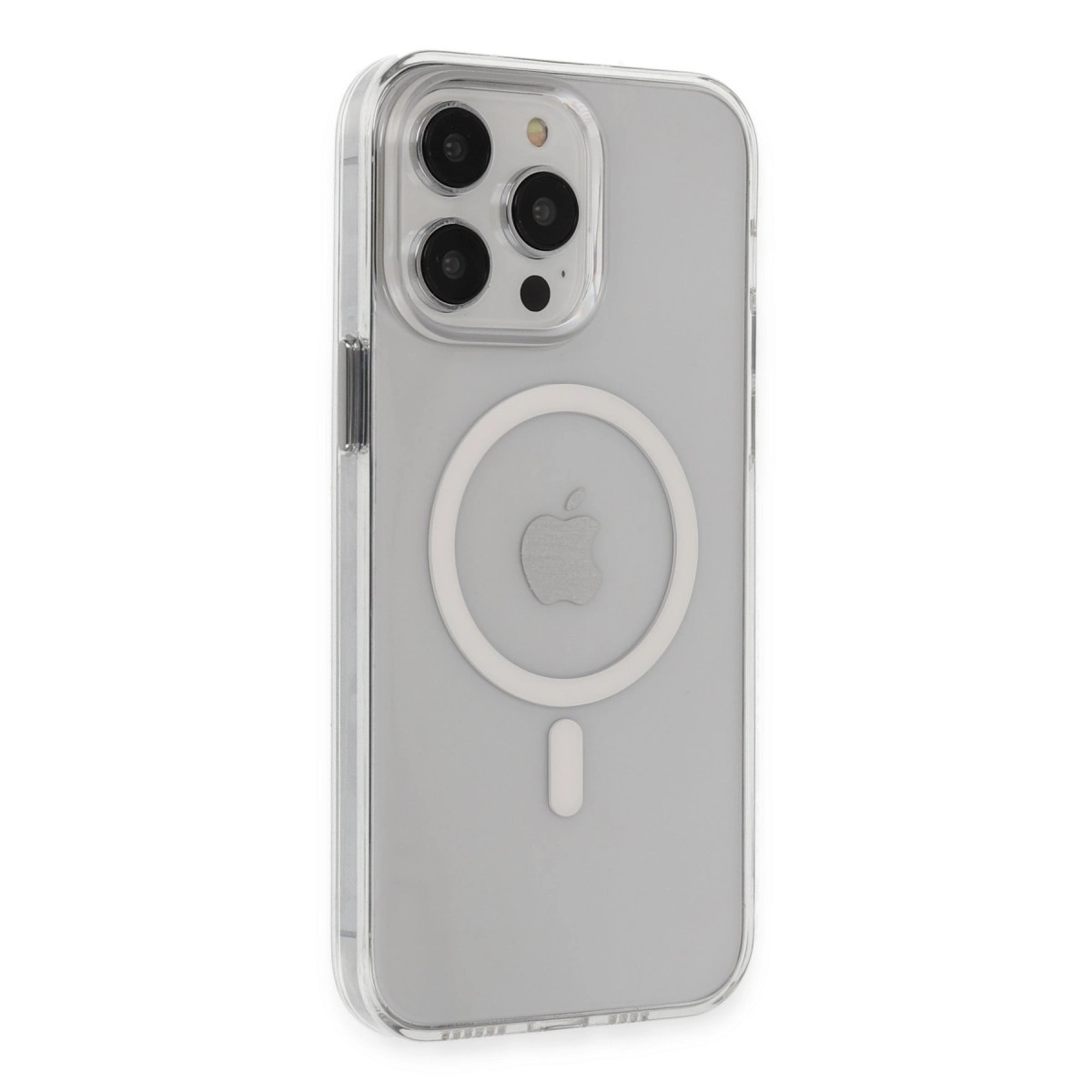 NEWFACE iPhone 14 Pro Max Uyumlu Tron  Magsafe Kapak Telefon Kılıfı Şeffaf