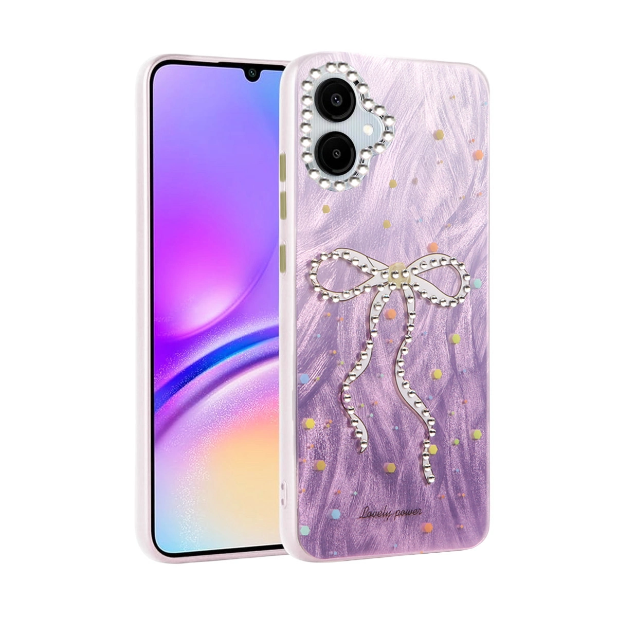 NEWFACE Samsung Galaxy A06 Uyumlu Blade Aynalı Desenli Kapak Telefon Kılıfı Çok renkli